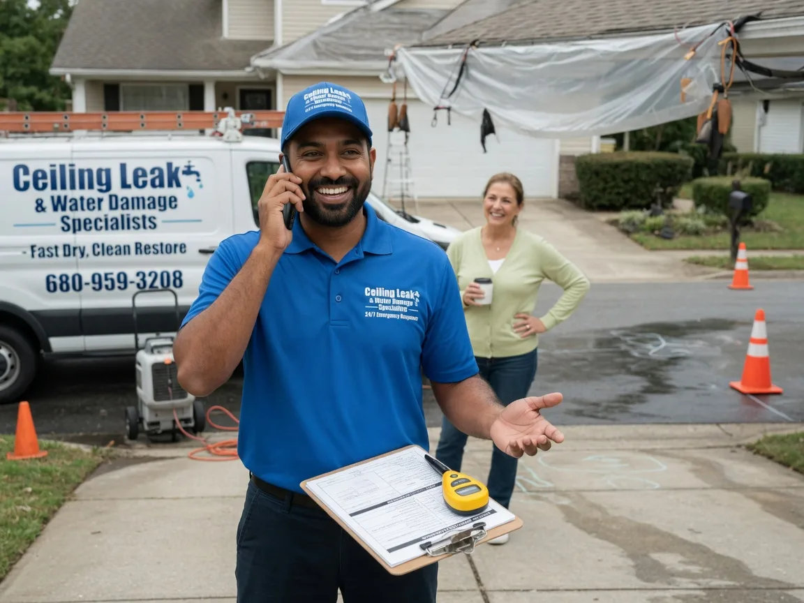 Ceiling Leak Cleanup New London, TX FAQs